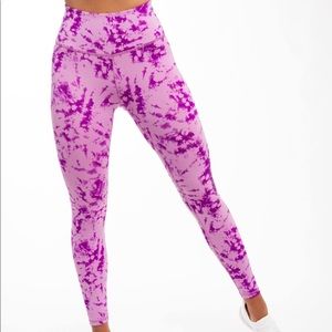 IVL COLLECTIVE Tie Dye Active High Waist leggings, pink size 8 NEW.  0565